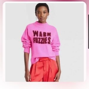 Brand New Pink 'Warm Fuzzies' Sweater Only